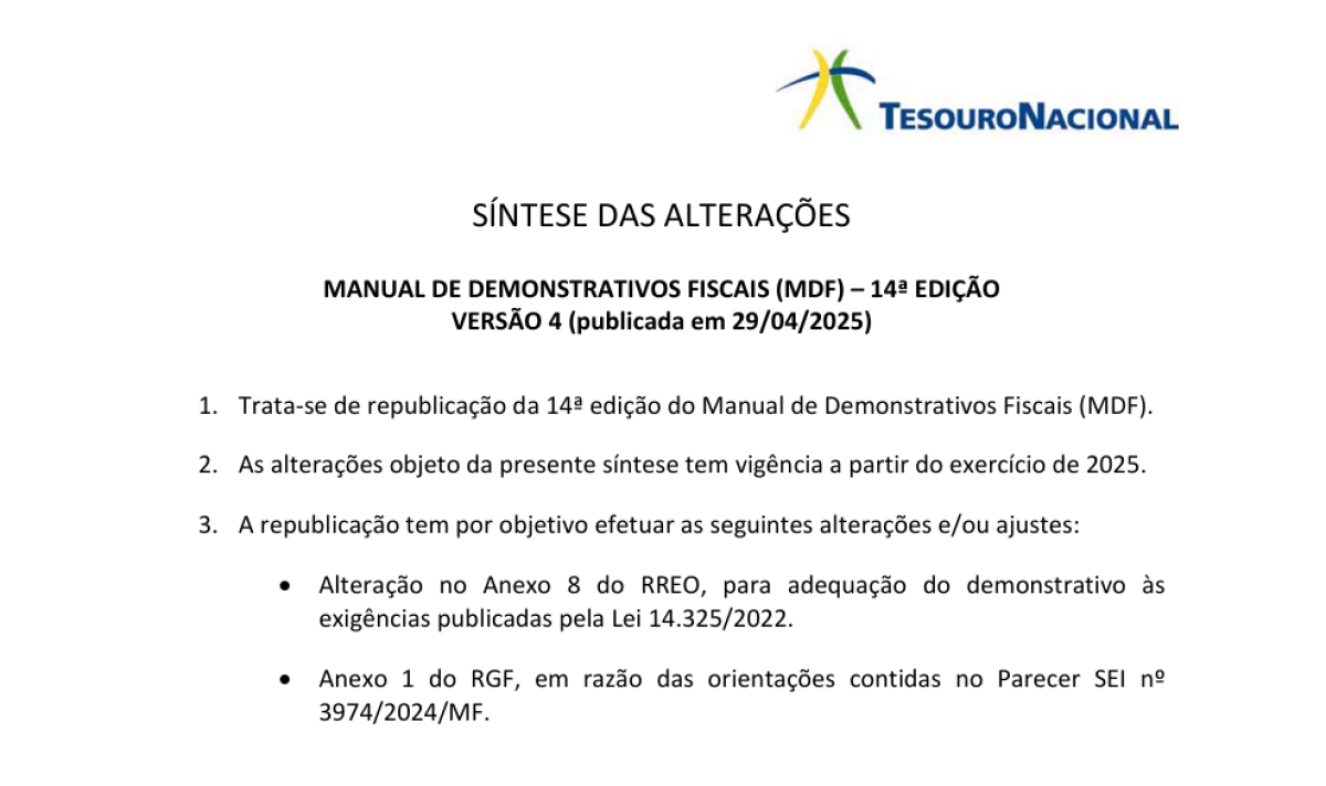 Imagem principal de Manual de Demonstrativos Fiscais foi atualizado